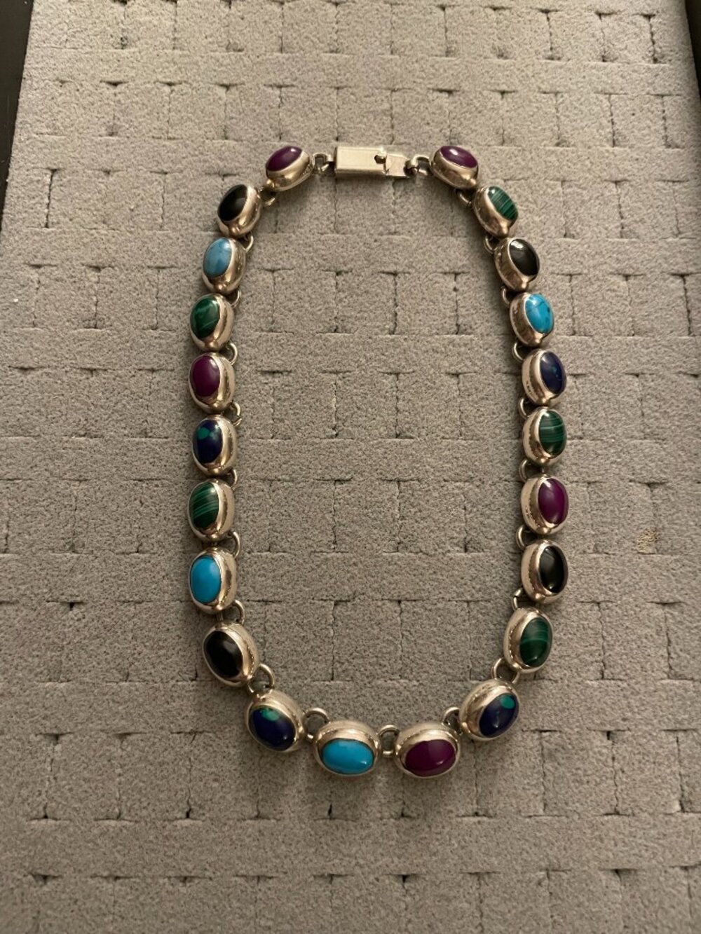 LAST Vintage Taxco Sterling Silver Necklace 86 grams 15" Mid Century Mexico 925 - Picture 2 of 15